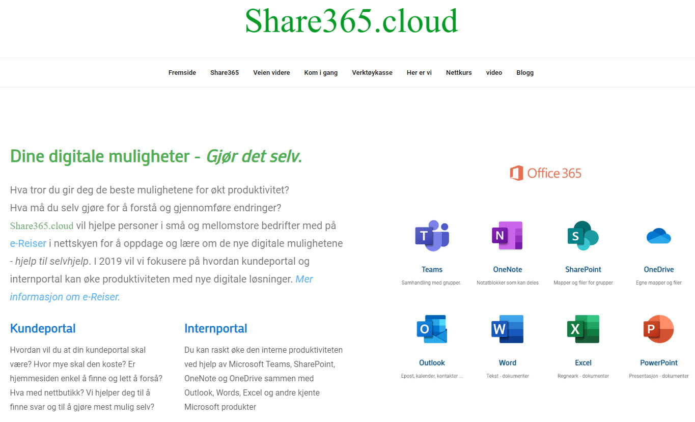 Share365.cloud nettside